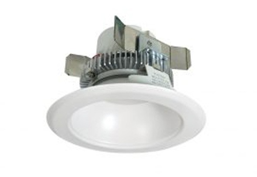 Nora Lighting NLCBC2-45127WW/10EM 4" Cobalt Click LED Retrofit, Round Reflector, 1000lm / 12W, 2700K, White Reflector / White Flange, Pre-Wired for Emergency