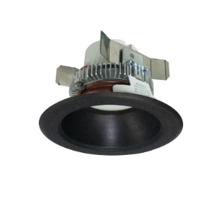 Nora Lighting NLCBC2-45135BZBZ/10 4" Cobalt Click LED Retrofit, Round Reflector, 1000lm / 12W, 3500K, Bronze Reflector / Bronze Flange