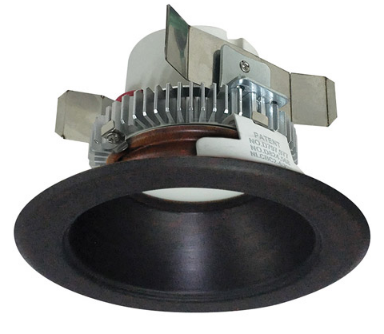 Nora Lighting NLCBC2-45135BZBZ/ALE4 4" Cobalt Click LED Retrofit, Round Reflector, 750lm / 10W, 3500K Color Temperature, Bronze Reflector / Bronze Flange Finish 120V-277V input Triac / ELV / 0-10V dimming