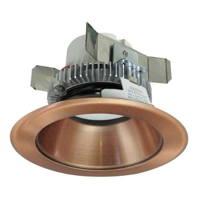 Nora Lighting NLCBC2-45140COCO/10LE4 4 Inch Cobalt Click LED Retrofit, Round Reflector, 1000lm / 12W, 4000K, Copper Reflector / Copper Flange, 120V-277V input; Triac / ELV / 0-10V dimming