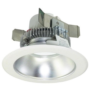 Nora Lighting NLCBC2-45140DW/10LE4 4 Inch Cobalt Click LED Retrofit, Round Reflector, 1000lm / 12W, 4000K, Diffused Clear Reflector / White Flange, 120V-277V input; Triac / ELV / 0-10V dimming