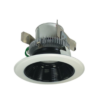Nora Lighting NLCBC2-45227BW/10 4" Cobalt Click LED Retrofit, Baffle, 1000lm / 12W, 2700K, Black Baffle / White Flange
