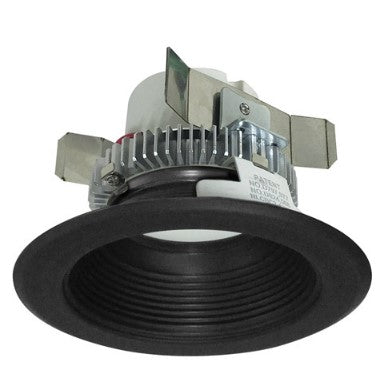 Nora Lighting NLCBC2-45230BB/ALE4 4 Inch Cobalt Click LED Retrofit, Baffle, 750lm / 10W, 3000K, Black Baffle / Black Flange, 120V-277V input; Triac / ELV / 0-10V dimming