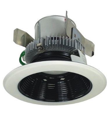 Nora Lighting NLCBC2-45230BW/10 4 Inch Cobalt Click LED Retrofit, Baffle, 1000lm / 12W, 3000K, Black Baffle / White Flange