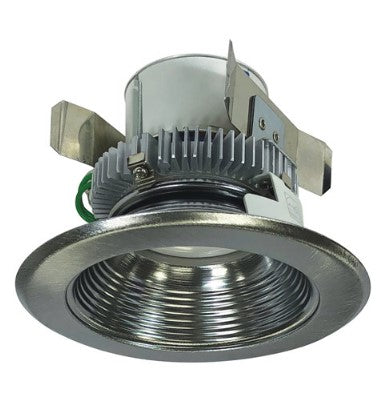 Nora Lighting NLCBC2-45230NN/10 4 Inch Cobalt Click LED Retrofit, Baffle, 1000lm / 12W, 3000K, Natural Metal Baffle / Natural Metal Flange