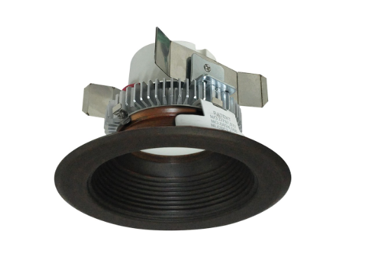 Nora Lighting NLCBC2-45240BZBZ/10 4" Cobalt Click LED Retrofit, Baffle, 1000lm / 12W, 4000K, Bronze Baffle / Bronze Flange