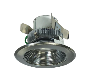 Nora Lighting NLCBC2-45240NN/10 4" Cobalt Click LED Retrofit, Baffle, 1000lm / 12W, 4000K, Natural Metal Baffle / Natural Metal Flange