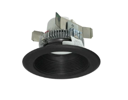 Nora Lighting NLCBC2-452CDBB/A 4" Cobalt Click LED Retrofit, Baffle, 750lm / 10W, Comfort Dim, Black Baffle / Black Flange