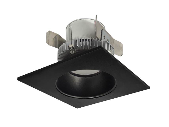 Nora Lighting NLCBC2-45327BB/A 4" Cobalt Click 750LM LED Retrofit, Square/Round Reflector, 10W, 2700K, 120V Triac/ELV Dimming, Black