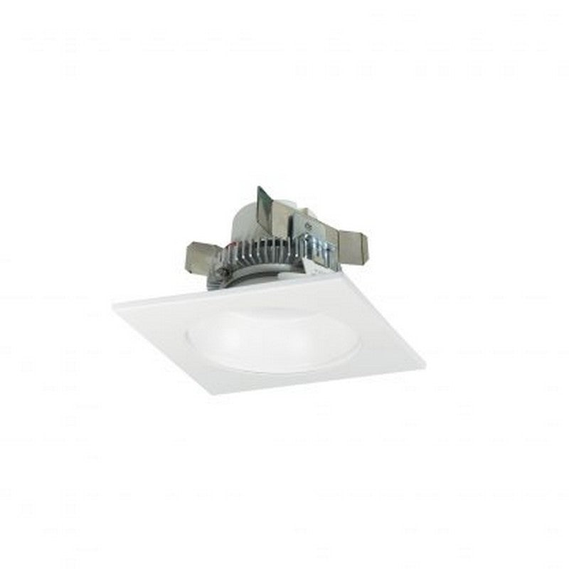 NORA Lighting NLCBC2-45330WW/10 12W 4 Inch LED Cobalt Click Retrofit Square Reflector with Round Aperture White Finish 3000K 1000lm 120V
