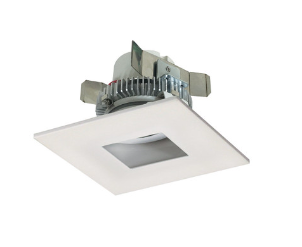 Nora Lighting NLCBC2-45527WW/A 4" Cobalt Click 750LM LED Retrofit, Square Pinhole, 10W, 2700K, White, 120V Triac/ELV Dimming