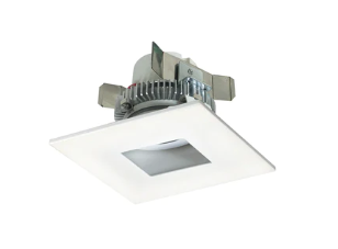 Nora Lighting NLCBC2-45530MPW/10LE4 4" Cobalt Click LED Retrofit, Square Pinhole, 1000lm / 12W, 3000K, 120V-277V input; Triac / ELV / 0-10V dimming, Matte Powder White Flange