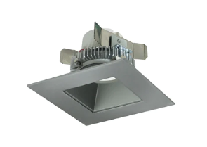 Nora Lighting NLCBC2-45630NN/A 4" Cobalt Click LED Retrofit, Square Reflector, 750lm / 10W, 3000K, Natural Metal Reflector / Natural Metal Flange