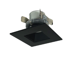 Nora Lighting NLCBC2-45635BB/A 4" Cobalt Click LED Retrofit, Square Reflector, 750lm / 10W, 3500K, Black Reflector / Black Flange