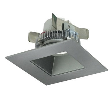 Nora Lighting NLCBC2-45640NN/10LE4 4 Inch Cobalt Click LED Retrofit, Square Reflector, 1000lm / 12W, 4000K, Natural Metal Reflector / Natural Metal Flange, 120V-277V input; Triac / ELV / 0-10V dimming