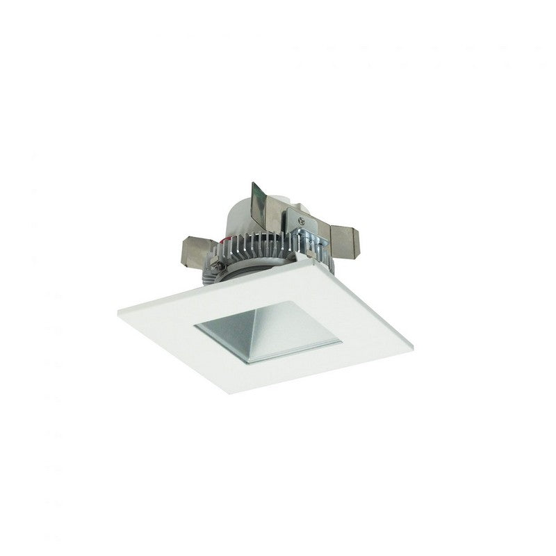 NORA Lighting NLCBC2-45630HZW/10 12W 4 Inch LED Cobalt Click Retrofit Square Reflector with Square Aperture Haze White Finish 3000K 1000lm 120V