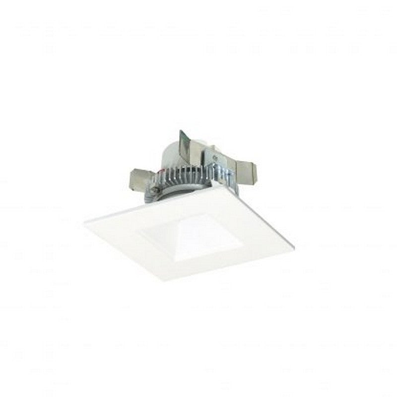 NORA Lighting NLCBC2-45630MPW/10 12W 4 Inch LED Cobalt Click Retrofit Square Reflector with Square Aperture Matte Powder White Finish 3000K 1000lm 120V