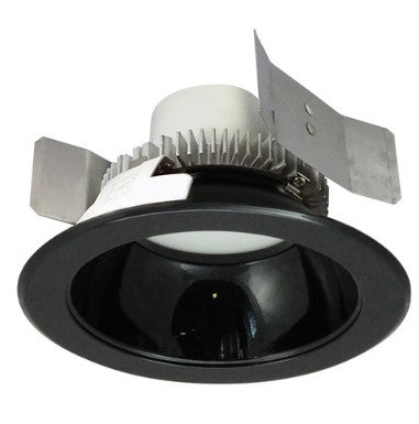 Nora Lighting NLCBC2-55127BB/10LE4 5 Inch Cobalt Click LED Retrofit, Round Reflector, 1000lm / 12W, 2700K, Black Reflector / Black Flange, 120V-277V input; Triac / ELV / 0-10V dimming