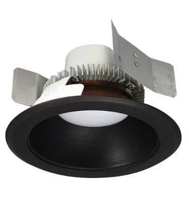 Nora Lighting NLCBC2-55127BZBZ/ALE4 5 Inch Cobalt Click LED Retrofit, Round Reflector, 750lm / 10W, 2700K, Bronze Reflector / Bronze Flange, 120V-277V input; Triac / ELV / 0-10V dimming