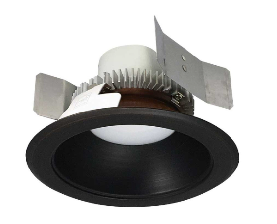 Nora Lighting NLCBC2-55130BZBZ/10 5" Cobalt Click LED Retrofit, Round Reflector, 1000lm / 12W, 3000K, Bronze Reflector / Bronze Flange