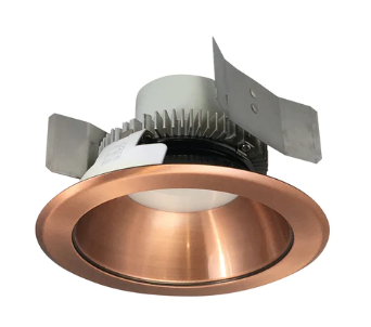 Nora Lighting NLCBC2-55130COCO/ALE4 5" Cobalt Click LED Retrofit, Round Reflector, 750lm / 10W, 3000K, Copper Reflector / Copper Flange, 120V-277V input; Triac / ELV / 0-10V dimming