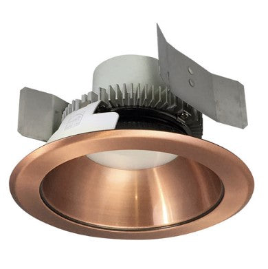 Nora Lighting NLCBC2-55140COCO/10LE4 5 Inch Cobalt Click LED Retrofit, Round Reflector, 1000lm / 12W, 4000K, Copper Reflector / Copper Flange, 120V-277V input; Triac / ELV / 0-10V dimming
