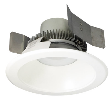 Nora Lighting NLCBC2-551CDMPW/A 5" Cobalt Click LED Retrofit, Round Reflector, 750lm / 10W, Comfort Dim Color Temperature, Matte Powder White Reflector / Flange Finish