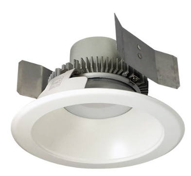 Nora Lighting NLCBC2-551CDWW/A 5" Cobalt Click LED Retrofit, Round Reflector, 750lm / 10W, Comfort Dim Color Temperature, White Reflector / White Flange Finish