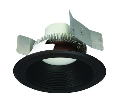 Nora Lighting NLCBC2-55240BZBZ/A 5" Cobalt Click LED Retrofit, Round Baffle, 750lm / 10W, 4000K Color Temperature, Bronze Baffle / Bronze Flange Finish
