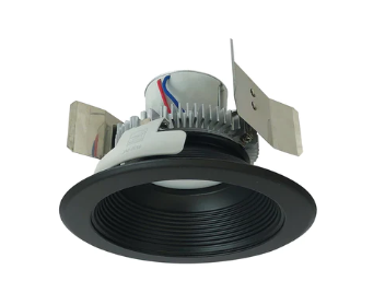 Nora Lighting NLCBC2-55235BB/10 5" Cobalt Click LED Retrofit, Baffle, 1000lm / 12W, 3500K, Black Baffle / Black Flange