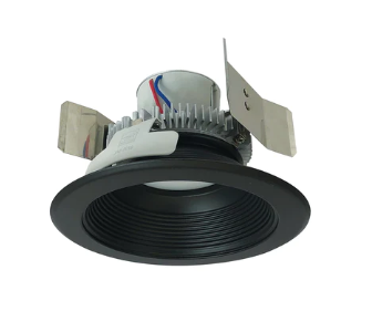 Nora Lighting NLCBC2-55235BB/ALE4 5" Cobalt Click LED Retrofit, Baffle, 750lm / 10W, 3500K, Black Baffle / Black Flange, 120V-277V input; Triac / ELV / 0-10V dimming