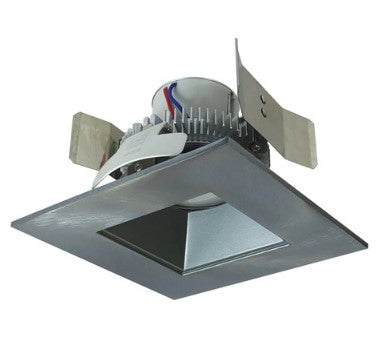 Nora Lighting NLCBC2-55627NN/10LE4 4 Inch Cobalt Click LED Retrofit, Square Reflector, 1000lm / 12W, 2700K, Natural Metal Reflector / Natural Metal Flange, 120V-277V input; Triac / ELV / 0-10V dimming