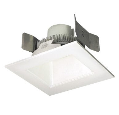 Nora Lighting NLCBC2-55627WW/10LE4 4 Inch Cobalt Click LED Retrofit, Square Reflector, 1000lm / 12W, 2700K, White Reflector / White Flange, 120V-277V input; Triac / ELV / 0-10V dimming