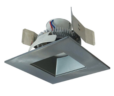Nora Lighting NLCBC2-55630NN/10 5" Cobalt Click LED Retrofit, Square Reflector, 1000lm / 12W, 3000K Color Temperature, Natural Metal Reflector / Natural Metal Flange Finish