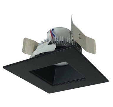Nora Lighting NLCBC2-556CDBB/A 5 Inch Cobalt Click LED Retrofit, Square Reflector, 750lm / 10W, Comfort Dim, Black Reflector / Black Flange