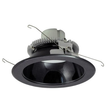 Nora Lighting NLCBC2-65127BB/AEM 6 Inch Cobalt Click LED Retrofit, Round Reflector, 750lm / 10W, 2700K, Black Reflector / Black Flange, Pre-Wired for Emergency
