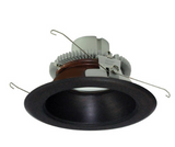 Nora Lighting NLCBC2-65127BZBZ/ALE4 6" Cobalt Click LED Retrofit, Round Reflector, 750lm / 10W, 2700K Color Temperature, Bronze Reflector / Bronze Flange Finish, 120V-277V input Triac / ELV / 0-10V dimming