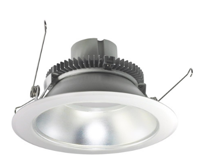 Nora Lighting NLCBC2-65127DW/A 6" Cobalt Click LED Retrofit, Round Reflector, 750lm / 10W, 2700K Color Temperature, Diffused Clear Reflector / White Flange Finish