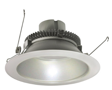 Nora Lighting NLCBC2-65127HZW/ALE4 6" Cobalt Click LED Retrofit, Round Reflector, 750lm / 10W, 2700K Color Temperature, Haze Reflector / White Flange Finish, 120V-277V input; Triac / ELV / 0-10V dimming