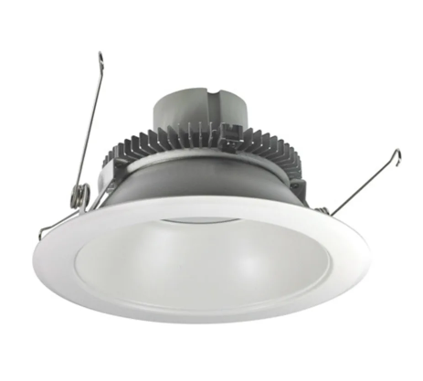 Nora Lighting NLCBC2-65127WW/10LE4 6" Cobalt Click LED Retrofit, Round Reflector, 1000lm / 12W, 2700K, White Reflector / White Flange, 120V-277V input; Triac / ELV / 0-10V dimming