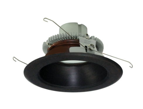 Nora Lighting NLCBC2-65130BZBZ/10EM 6" Cobalt Click LED Retrofit, Round Reflector, 1000lm / 12W, 3000K, Bronze Reflector / Bronze Flange, Pre-Wired for Emergency