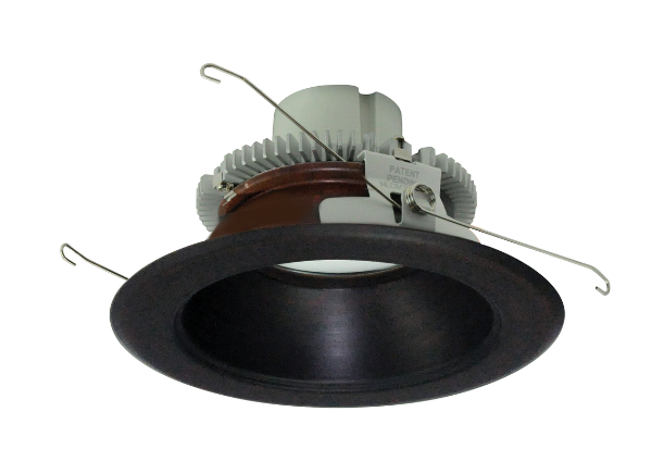 Nora Lighting NLCBC2-65130BZBZ/10LE4 6" Cobalt Click LED Retrofit, Round Reflector, 1000lm / 12W, 3000K, Bronze Reflector / Bronze Flange, 120V-277V input; Triac / ELV / 0-10V dimming