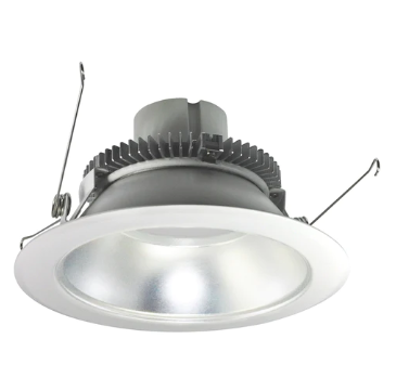 Nora Lighting NLCBC2-65130DW/ALE4 6" Cobalt Click LED Retrofit, Round Reflector, 750lm / 10W, 3000K, 120V-277V input; Triac / ELV / 0-10V dimming, Diffused Clear Reflector / White Flange