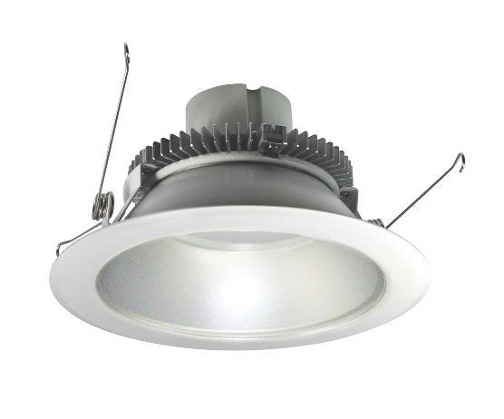 Nora Lighting NLCBC2-65130HZMPW/A 6" Cobalt Click LED Retrofit, Round Reflector, 750lm / 10W, 3000K, Haze Reflector / Matte Powder White Flange