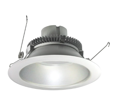 Nora Lighting NLCBC2-65130HZMPW/ALE4 6" Cobalt Click LED Retrofit, Round Reflector, 750lm / 10W, 3000K, 120V-277V input; Triac / ELV / 0-10V dimming, Haze Reflector / Matte Powder White Flange