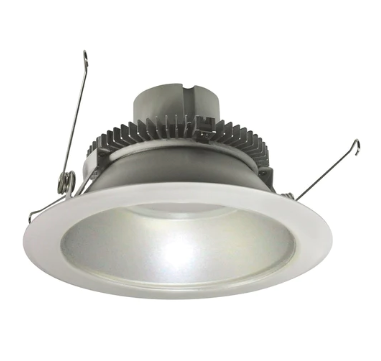 Nora Lighting NLCBC2-65130HZW/A 6" Cobalt Click LED Retrofit, Round Reflector, 750lm / 10W, 3000K, Haze Reflector / White Flange