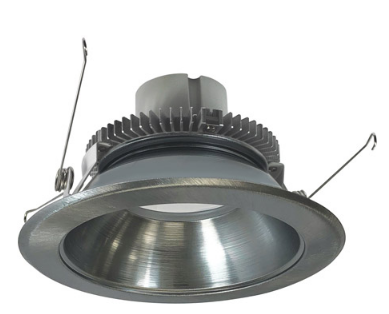 Nora Lighting NLCBC2-65130NN/ALE4 6" Cobalt Click LED Retrofit, Round Reflector, 750lm / 10W, 3000K Color Temperature, Natural Metal Reflector / Natural Metal Flange Finish, 120V-277V input Triac / ELV / 0-10V dimming