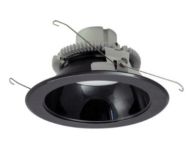 Nora Lighting NLCBC2-65135BB/10LE4 6" Cobalt Click LED Retrofit, Round Reflector, 1000lm / 12W, 3500K Color Temperature, Black Reflector / Black Flange Finish, 120V-277V input Triac / ELV / 0-10V dimming