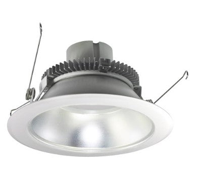 Nora Lighting NLCBC2-65135DW/AEM 6 Inch Cobalt Click LED Retrofit, Round Reflector, 750lm / 10W, 3500K, Diffused Clear Reflector / White Flange, Pre-Wired for Emergency
