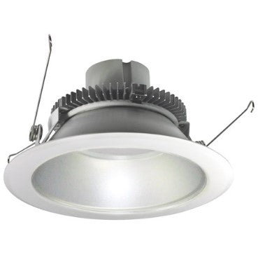 Nora Lighting NLCBC2-65135HZMPW/ALE4 6 Inch Cobalt Click LED Retrofit, Round Reflector, 750lm / 10W, 3500K, Haze Reflector / Matte Powder White Flange, 120V-277V input; Triac / ELV / 0-10V dimming